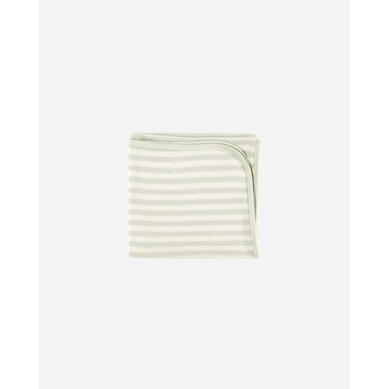 -Baby Blanket || Mint Stripe-|Color|OS