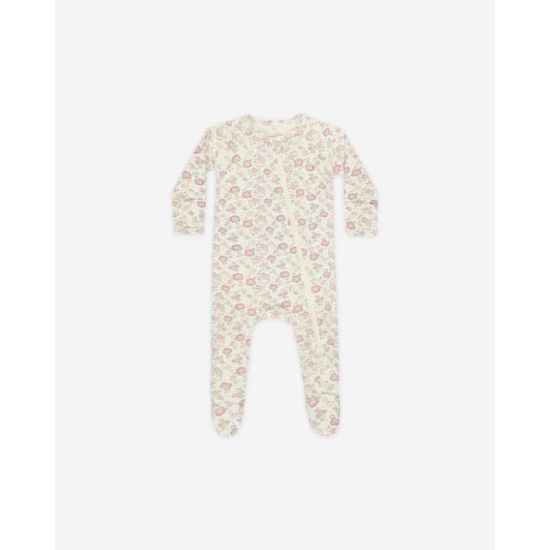 –Bamboo Zip Footie || Bloom–