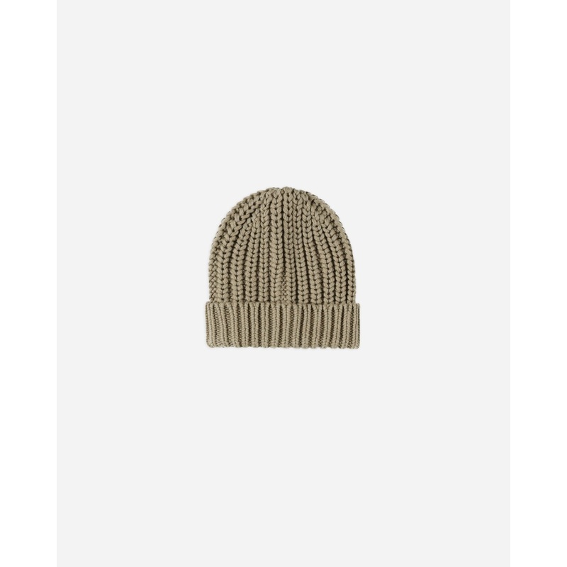 Chunky Knit Beanie || Olive|Color|6-12M|1-5Y|0-6M