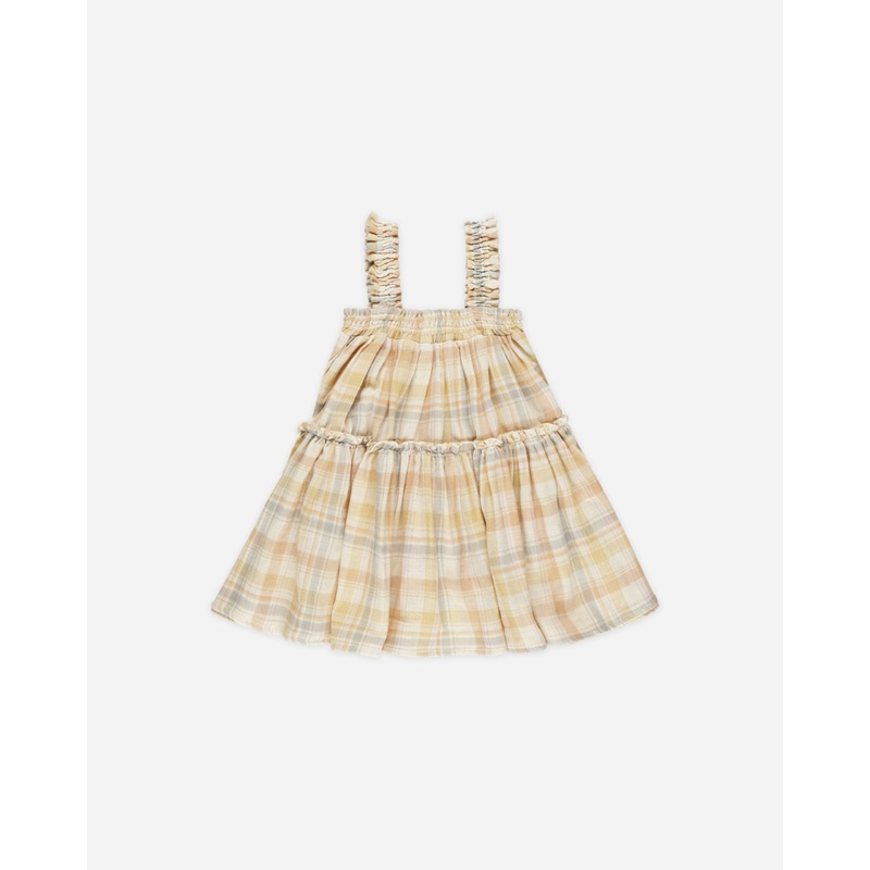 Cicily Dress || Pastel Plaid|12-18M|18-24M|2-3Y|4-5Y|6-7Y|8-9Y