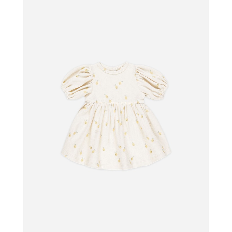 -Darla Dress || Lemons-|Color|0-3M|3-6M|6-12M|12-18M|18-24M|2-3Y|4-5Y
