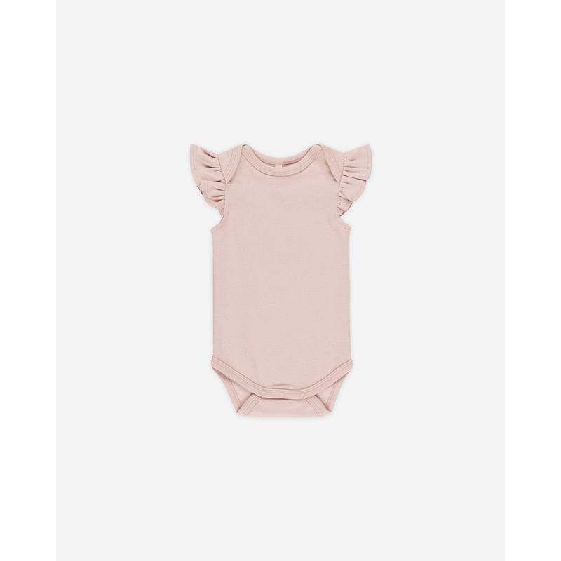 -Flutter Sleeve Bodysuit || Bubblegum-