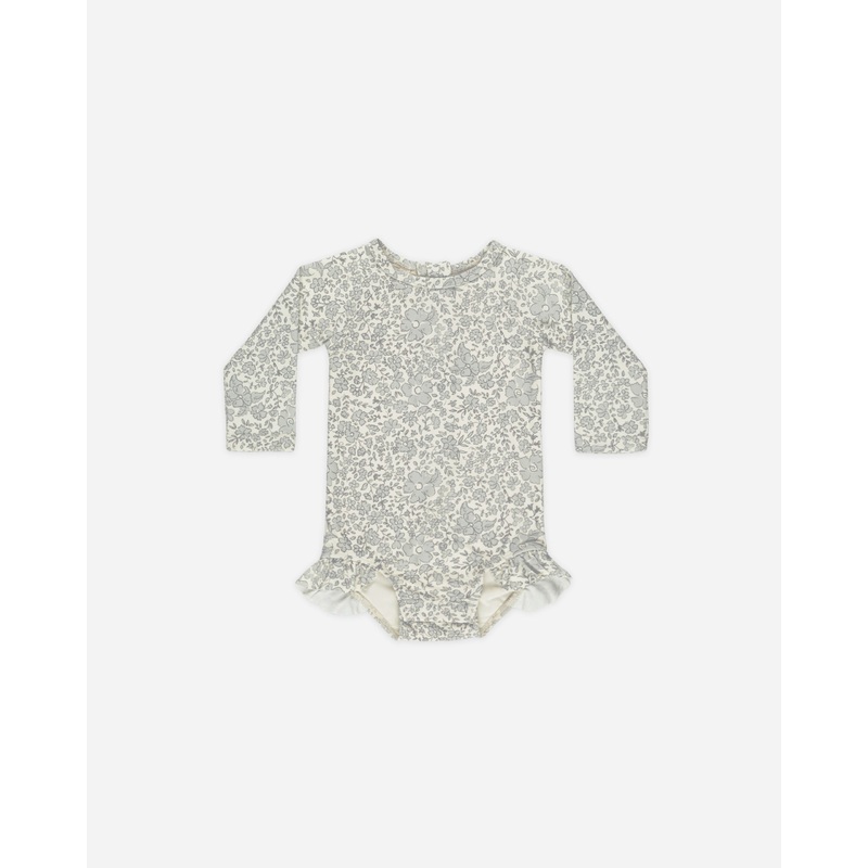 -Olivia Rashguard One-Piece || Blue Blossom-