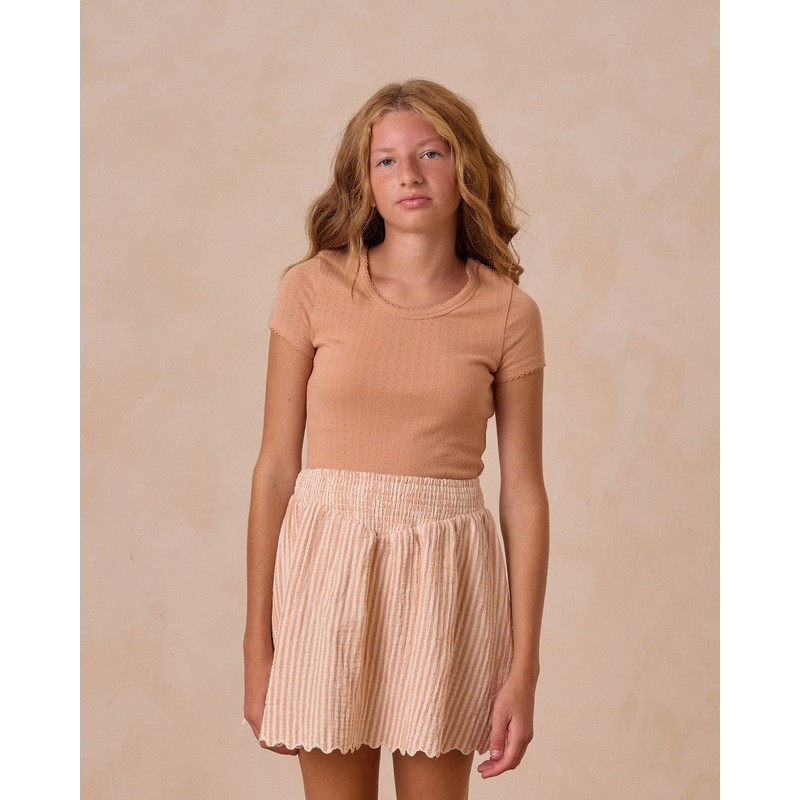 Pointelle Tee || Grapefruit Teen