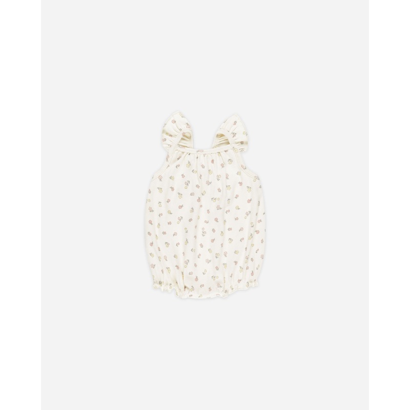 -Ribbed Ruffle Romper || Fleur-