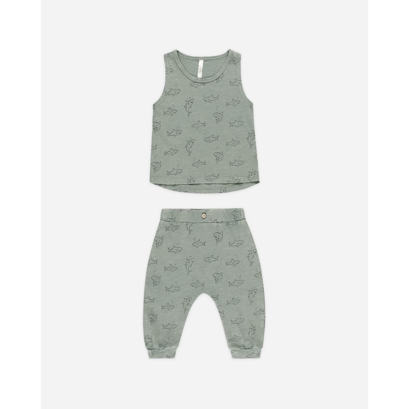 Tank + Slouch Pant Set || Sharks