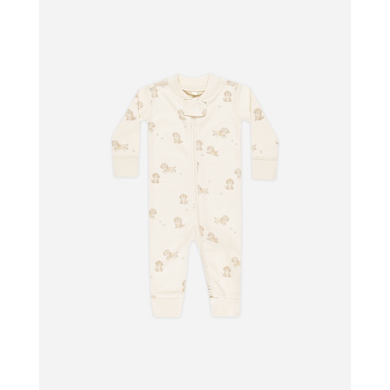 -Zip Longsleeve Sleeper || Puppies-
