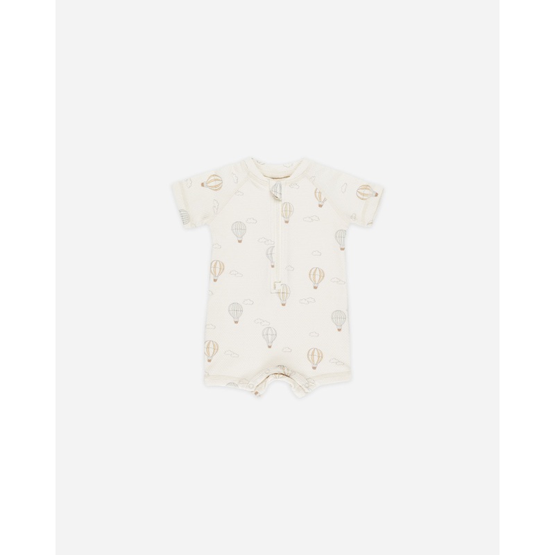-Zip Rashguard One-Piece || Hot Air Balloons-