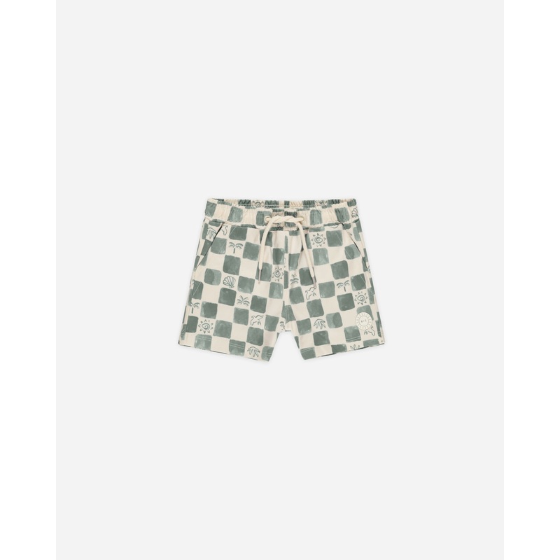 Boardshort || Coastal Check|3-6M|6-12M|12-18M|18-24M|2-3Y|4-5Y|6-7Y|8-9Y