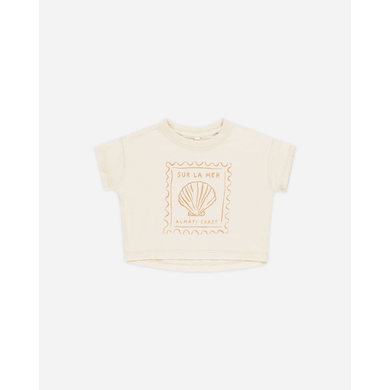Boxy Tee || Seashell|3-6M|6-12M|12-18M|18-24M|2-3Y|4-5Y|6-7Y|8-9Y