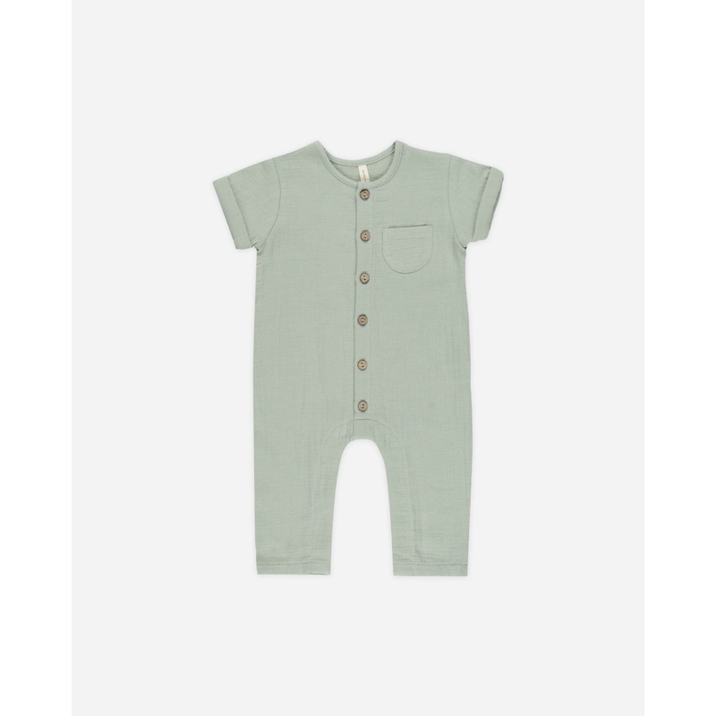 Charlie Jumpsuit || Sage|Color|0-3M|3-6M|6-12M|12-18M|18-24M|2-3Y