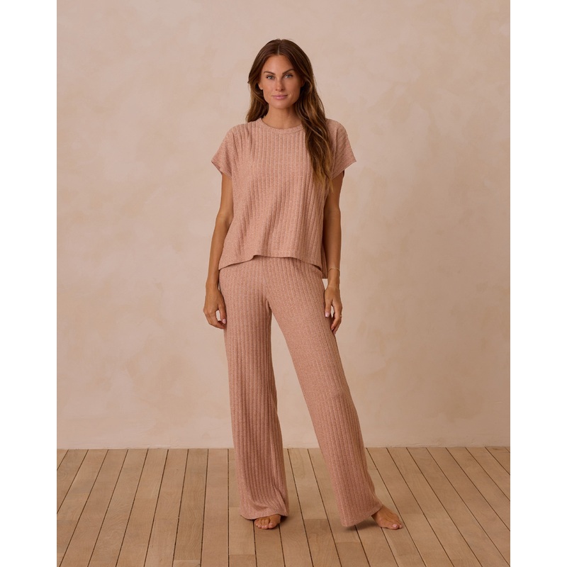 Cozy Rib Knit Set | Grapefruit