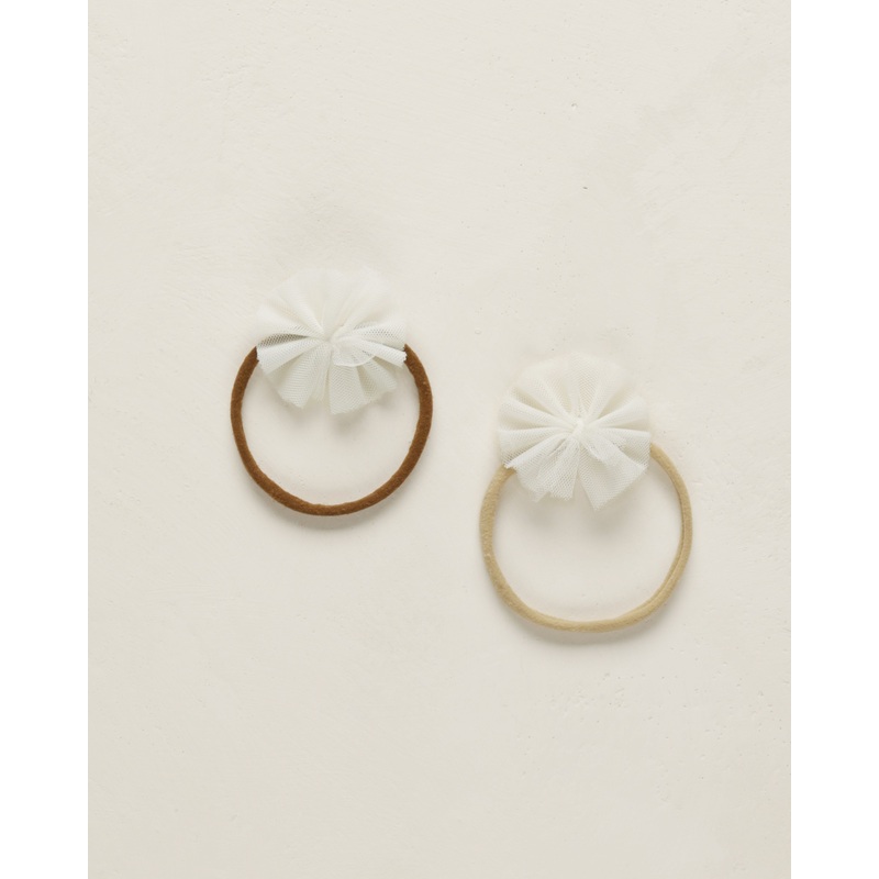 Flutter Tulle Headband || Ivory