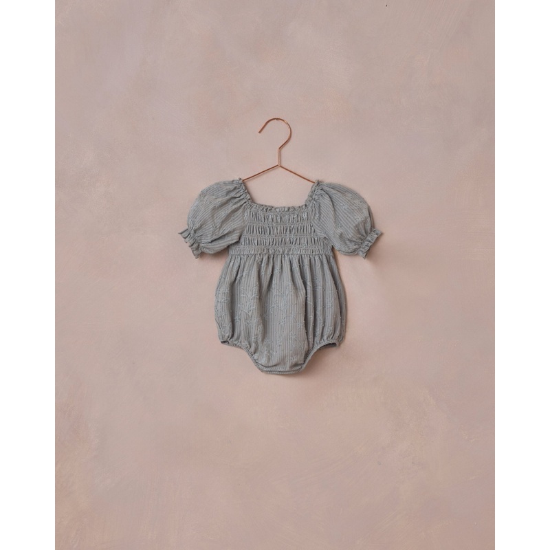 Hazel Romper | Aqua|3M|6M|12M|18M