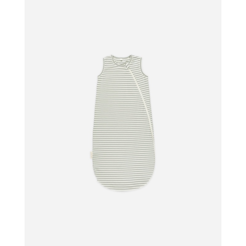 -Jersey Sleep Bag || Sage Stripe-