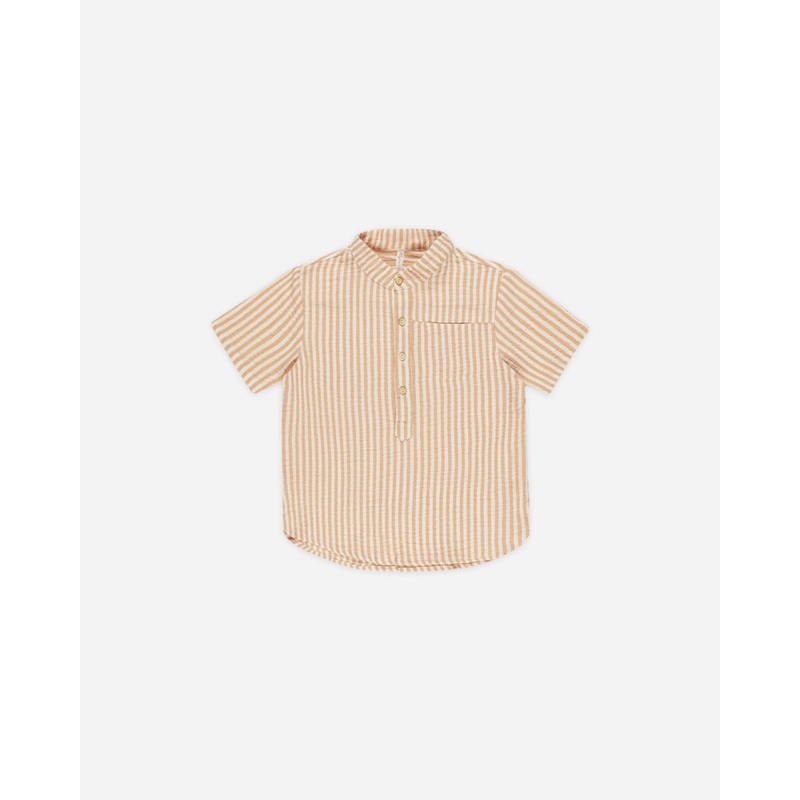 Mason Shirt || Grapefruit Stripe
