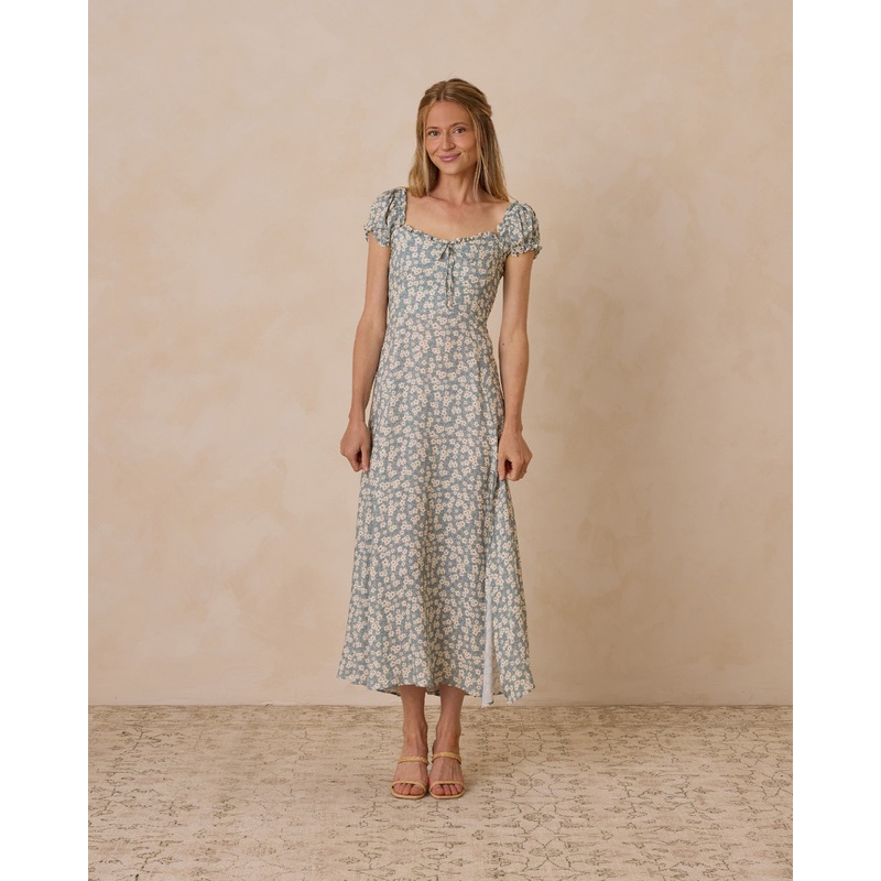 Nancy Dress || Aqua Ditsy|XS|S|M|L|XL