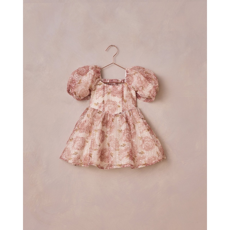 Nina Dress | Pink Peonies|4Y|6Y|8Y|10Y|12Y