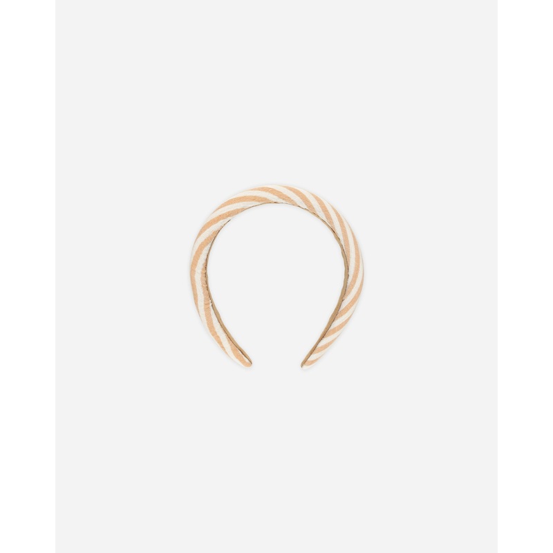 Padded Headband || Grapefruit Stripe