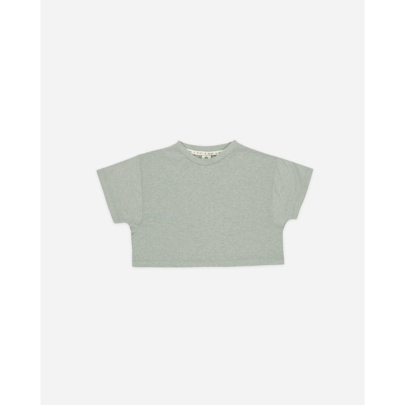 Tech Crop Tee || Heathered Seafoam