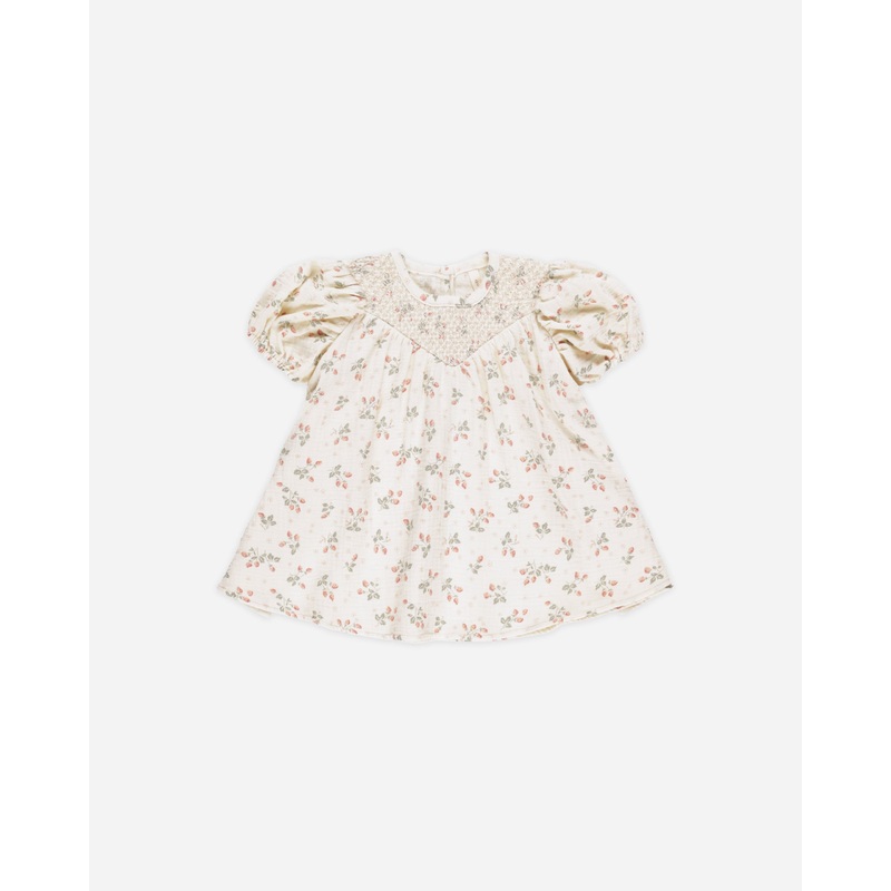 Carina Dress || Strawberries|Color|0-3M|3-6M|6-12M|12-18M|18-24M|2-3Y|4-5Y
