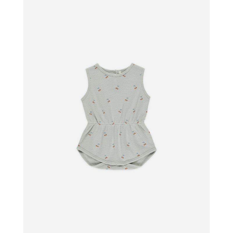 Cinch Playsuit || Cherries|Color|0-3M|3-6M|6-12M|12-18M|18-24M|2-3Y
