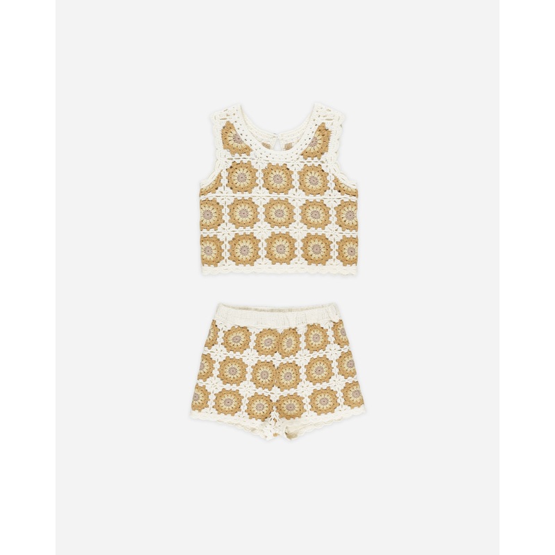 Crochet Tank Set || Marigold Daisy