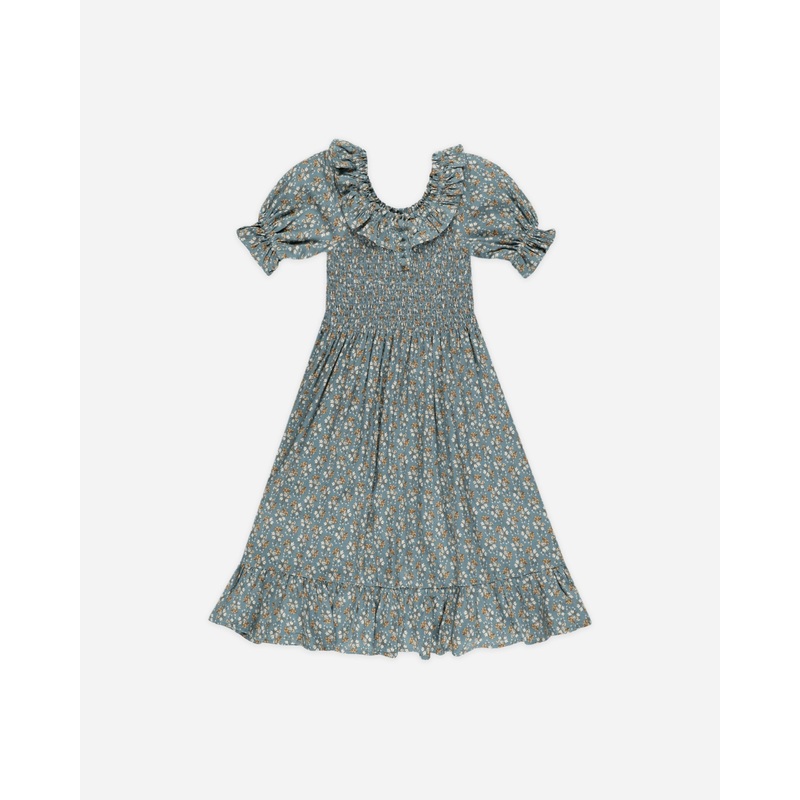 Lexi Dress || Blue Floral|Color|2-3Y|4-5Y|6-7Y|8-9Y