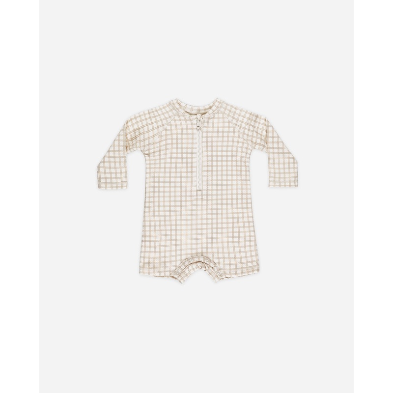 Long Sleeve One-Piece Rashguard || Oat Check