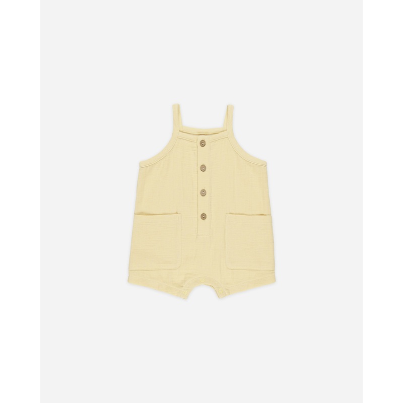 Oakley Romper || Yellow|Color|0-3M|3-6M|6-12M|12-18M|18-24M|2-3Y