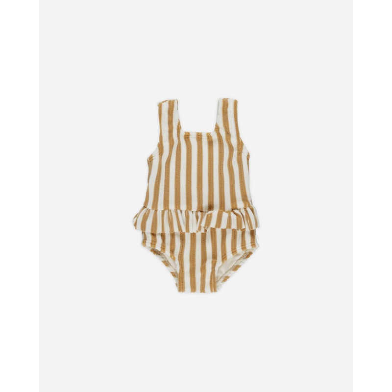 Skirted One-Piece || Marigold Stripe