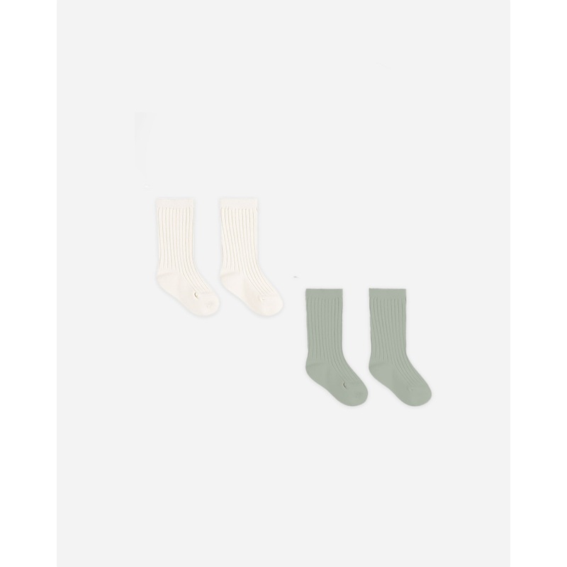Socks Set || Natural, Sage|Color|0-6M|6-12M|12-24M|3-5Y