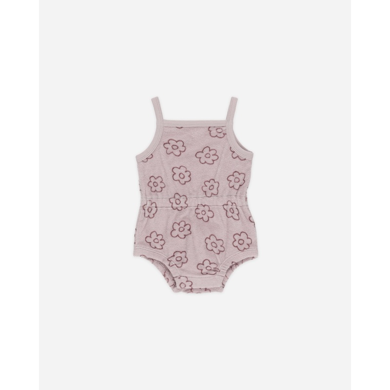 Terry Cinch Romper || Daisy|Color|0-3M|3-6M|6-12M|12-18M|18-24M|2-3Y
