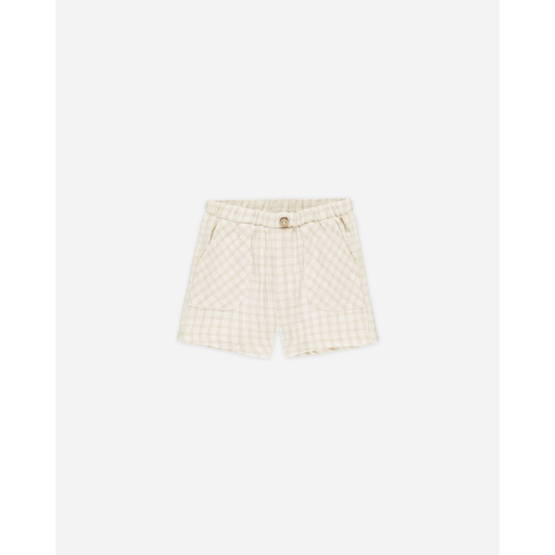 Utility Short || Oat Check|Color|3-6M|6-12M|12-18M|18-24M|2-3Y|4-5Y