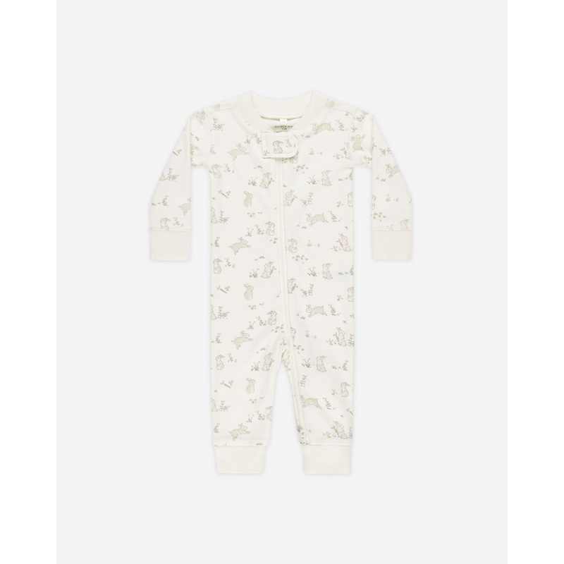 Zip Longsleeve Sleeper || Bunnies
