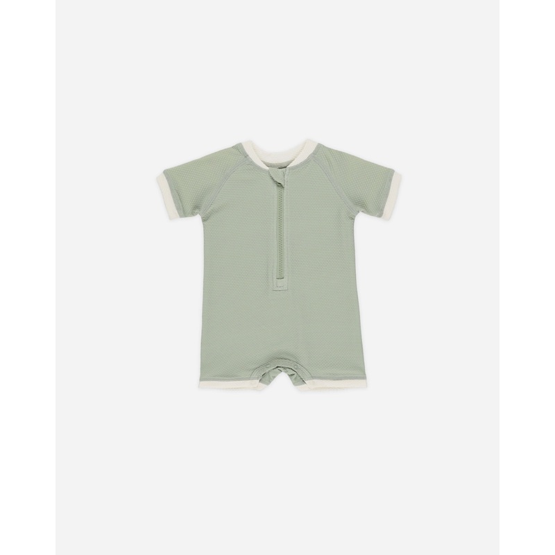 Zip Rashguard One-Piece || Sage