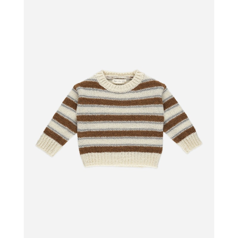 Aspen Sweater || Saddle Stripe
