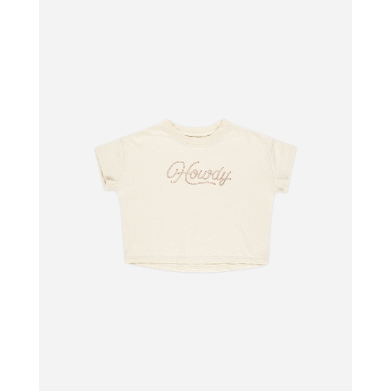 Boxy Tee || Howdy|Color|3-6M|6-12M|12-18M|18-24M|2-3Y|4-5Y|6-7Y|8-9Y|10-12Y