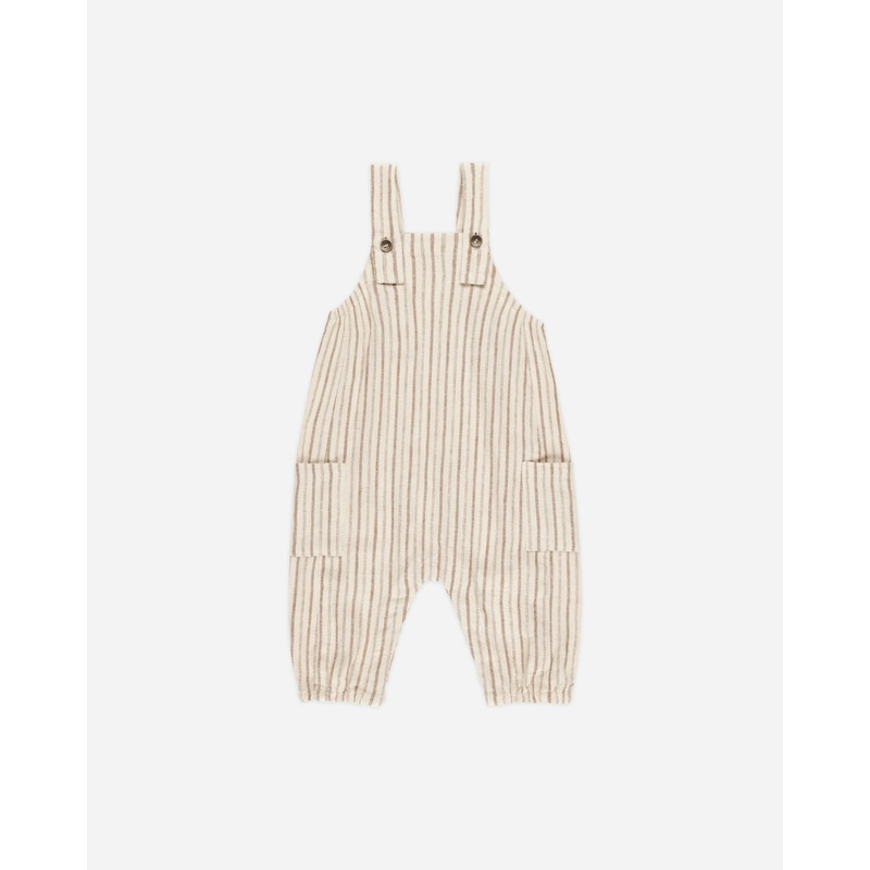 Cargo Baby Overall || Saddle Pinstripe