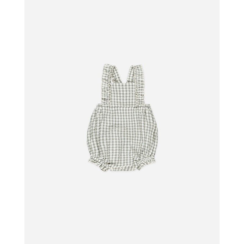 Chiara Romper || Eucalyptus Gingham