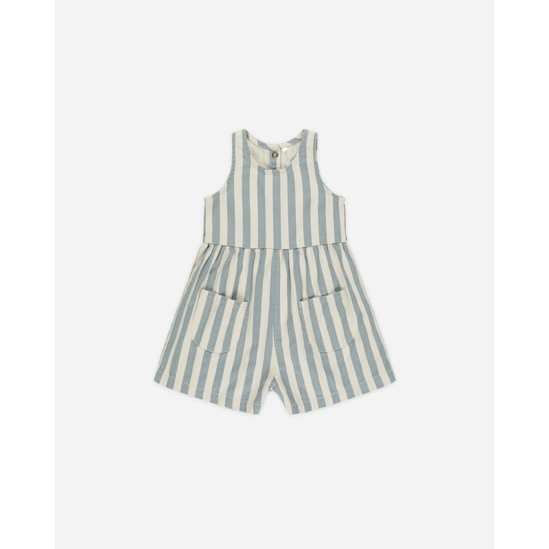 Dani Romper || Ocean Stripe|Color|12-18M|18-24M|2-3Y|4-5Y|6-7Y|8-9Y