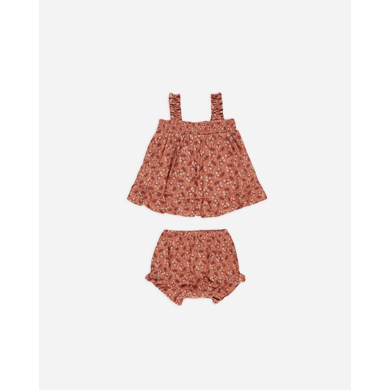 Lala Set || Red Floral|Color|0-3M|3-6M|6-12M|12-18M|18-24M|2-3Y