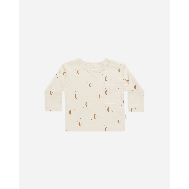 Long Sleeve Pocket Tee || Moons