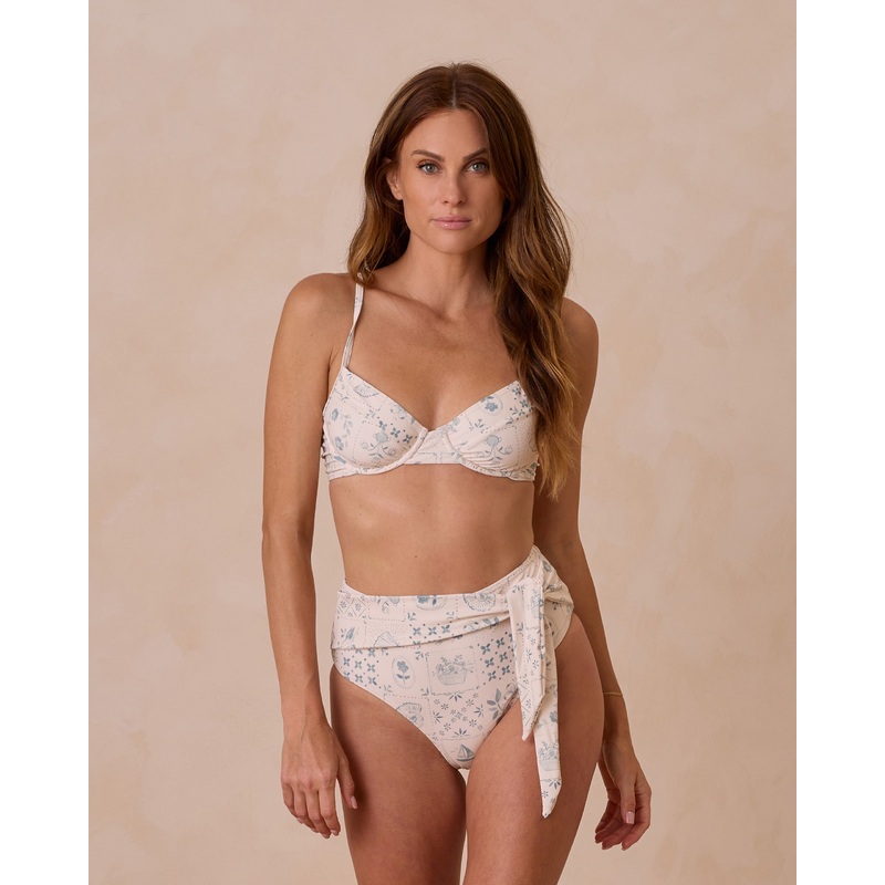 Retro Bikini Top || Tile|Color|XS|S|M|L|XL