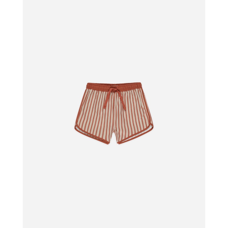 Swim Trunk || Poppy Pinstripe|Color|3-6M|6-12M|12-18M|18-24M|2-3Y|4-5Y|6-7Y|8-9Y|10-12Y