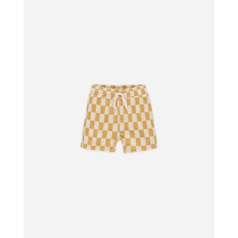 Terry Boys Short || Marigold Check