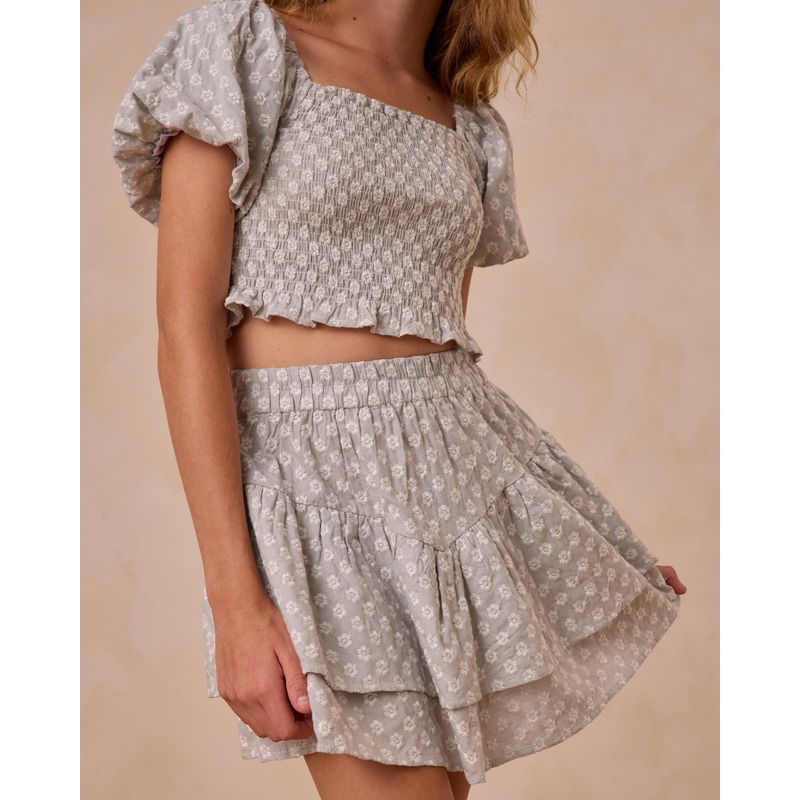 Tiered Mini Skirt | Seafoam|Color|10Y|12Y|14Y|16Y