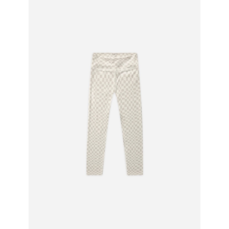 Basic Legging || Dove Check|Dove|2-3y|4-5y|6-7y|8-9y|10-12y|12-14y