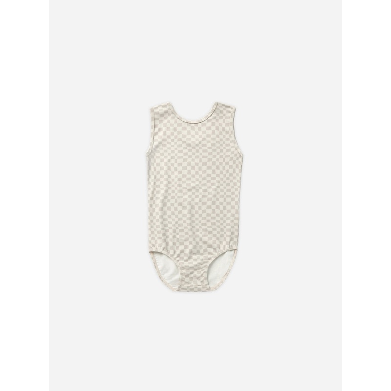 Basic Leotard || Dove Check|Dove|2-3y|4-5y|6-7y|8-9y|10-12y|12-14y