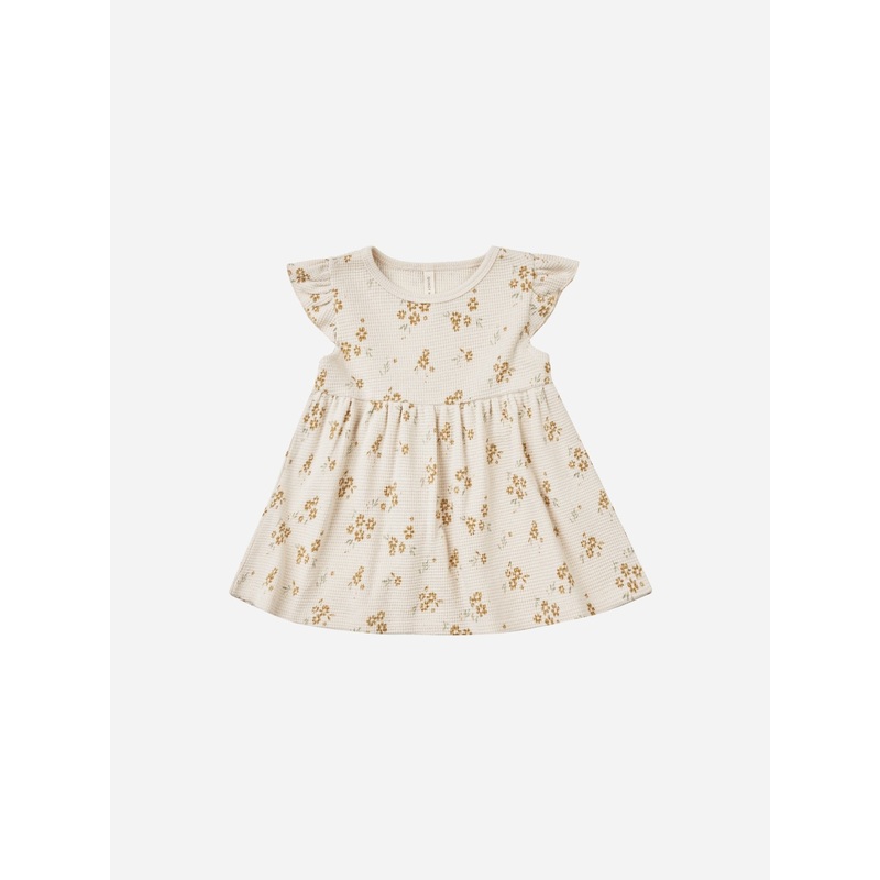 Flutter Sleeve Dress || Honey Flower